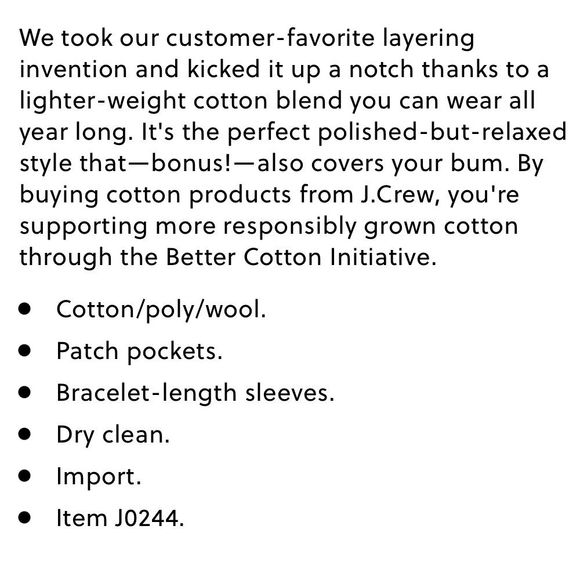 J. Crew Sophie Open Front Sweater-Blazer Size XS Heather Natural - Picture 6 of 16